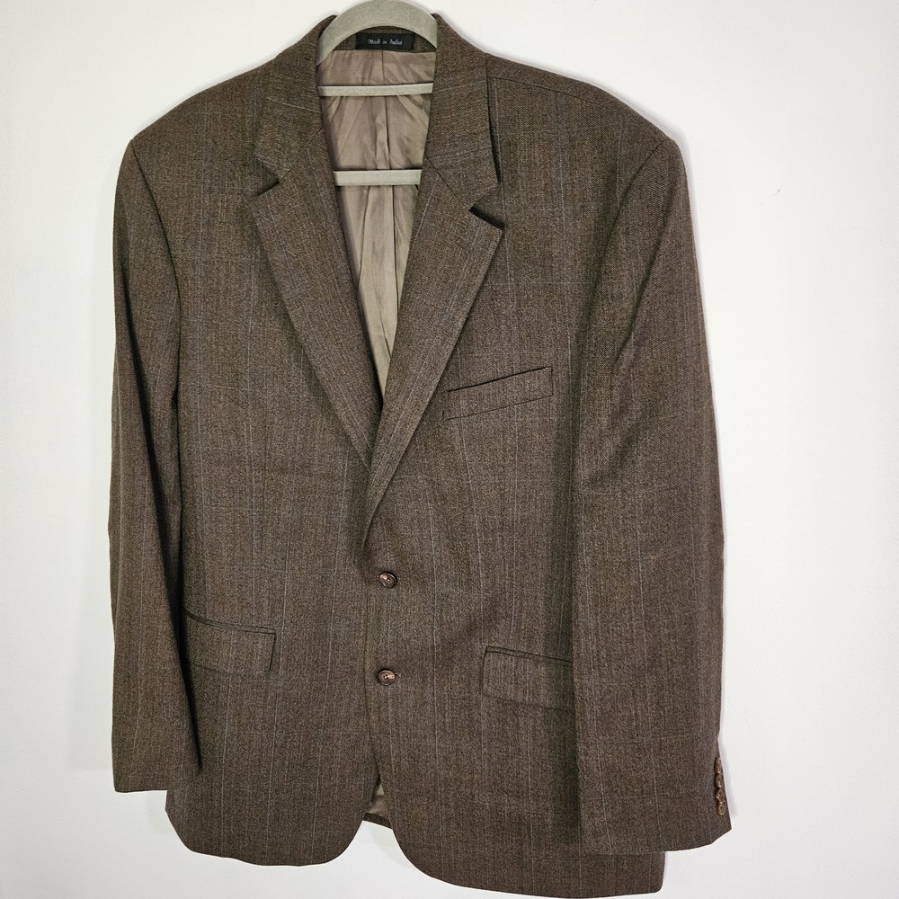 Lauren Ralph Lauren Mens Classic-Fit Sport Coat Blazer 44 L Brown